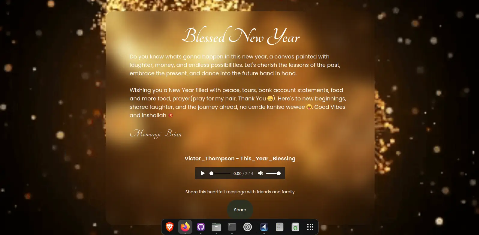 New Year Website